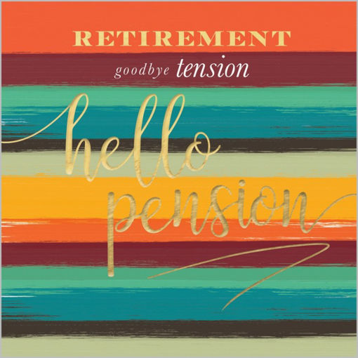 Picture of HELLO PENSION RETIREMENT CARD